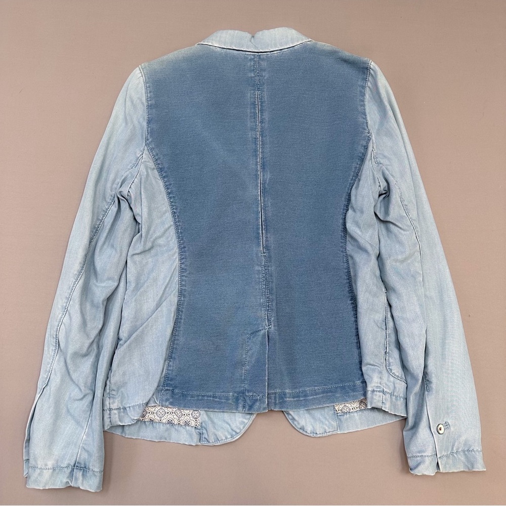 Anthropologie PILCO Newsy denim jeans chambray jacket, M. - Picture 10 of 11